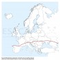 Figure 2a: Rhipicephalus sanguineus is primarily a tick of southern Europe: below the red line indicates where it occurs most frequently